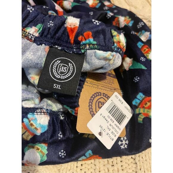 Men North15 Christmas Gnome Velour Loungewear Sleep Pants Sz 5XL - Picture 5 of 5